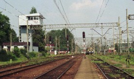 "Stacja Rybnik", nastawnia, 21.08.1996. Fot. J. Szeliga